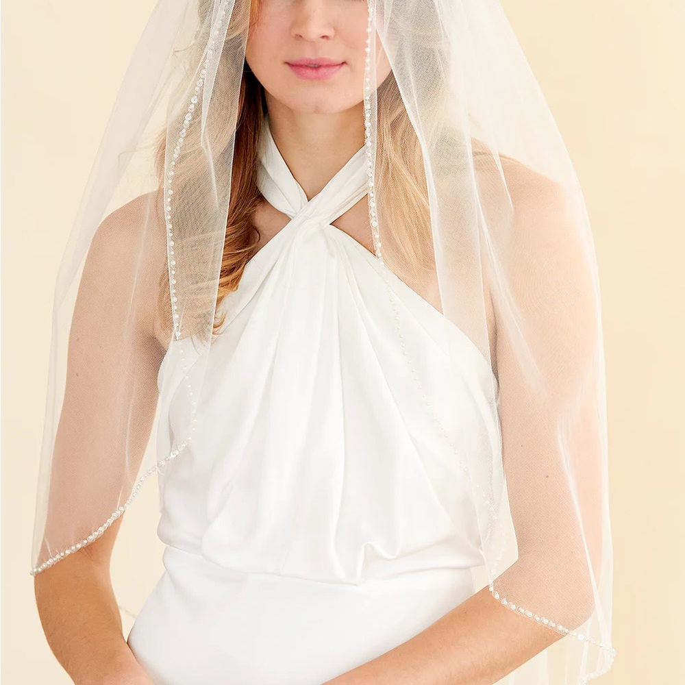Dareth Colburn Pearl & Sequin Wedding Veil